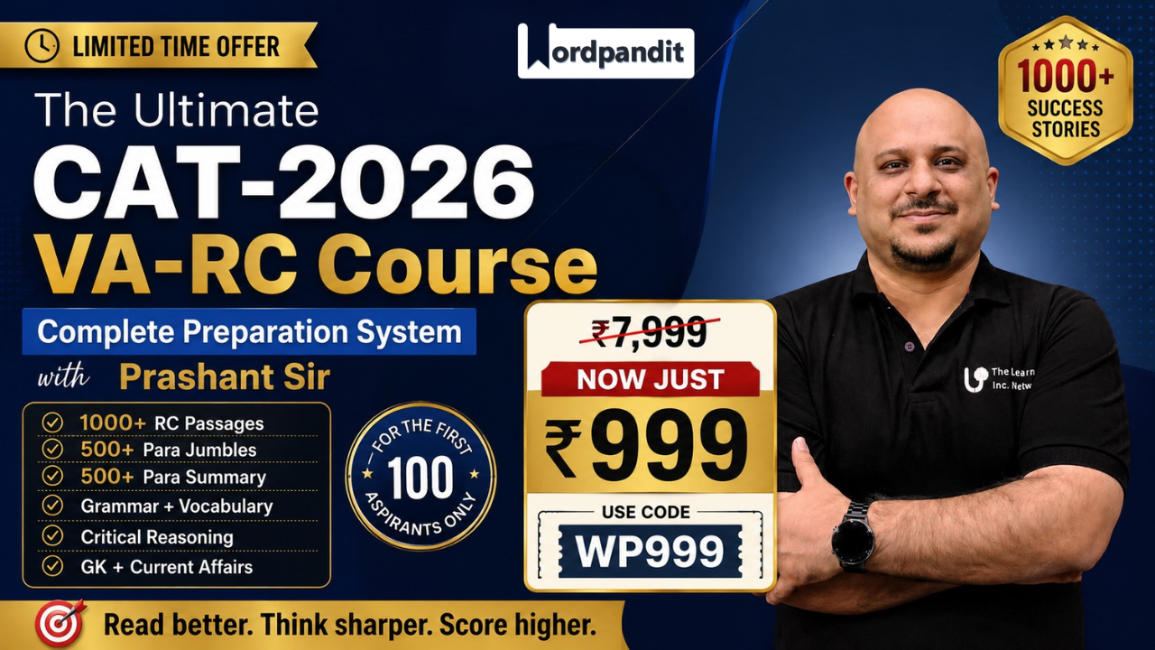 The Ultimate CAT-2026 VA-RC Course by Wordpandit
