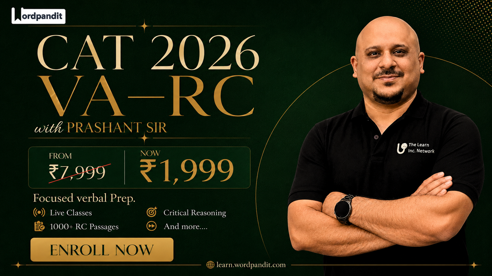 The Ultimate CAT-2026 VA-RC Course by Wordpandit