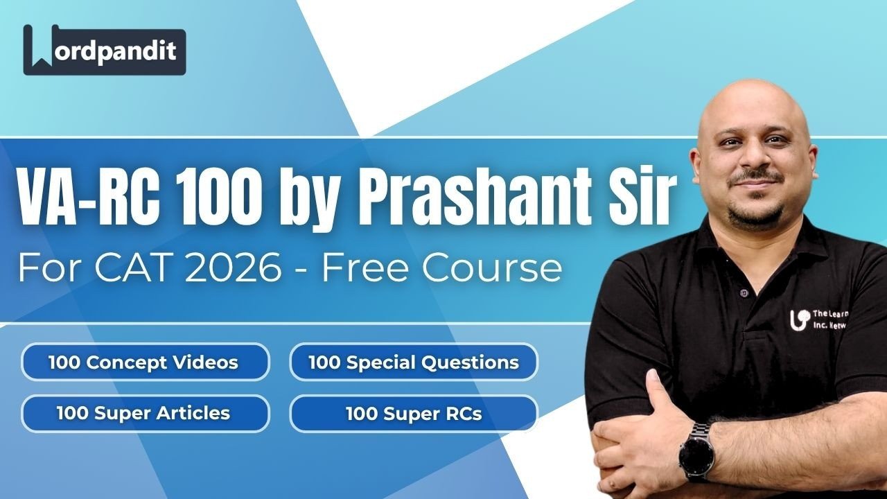 VA-RC 100 by Prashant Sir For CAT 2026 - Free Course